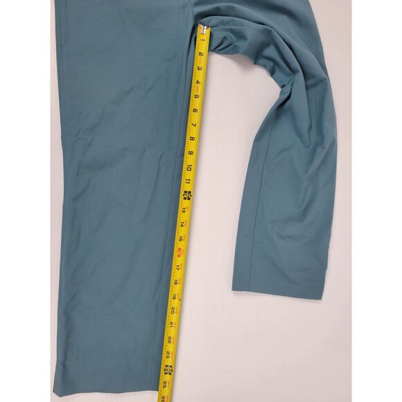 St. John 2 Teal‎ Green Side Zipper Pull On Career Ankle Preppy Workwear Pants - Picture 12 of 13